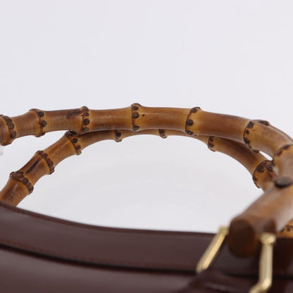 Gucci Diana NM Logo Bamboo Handle Tote Patent leather, Brown, Patent Leather, Tote Bag