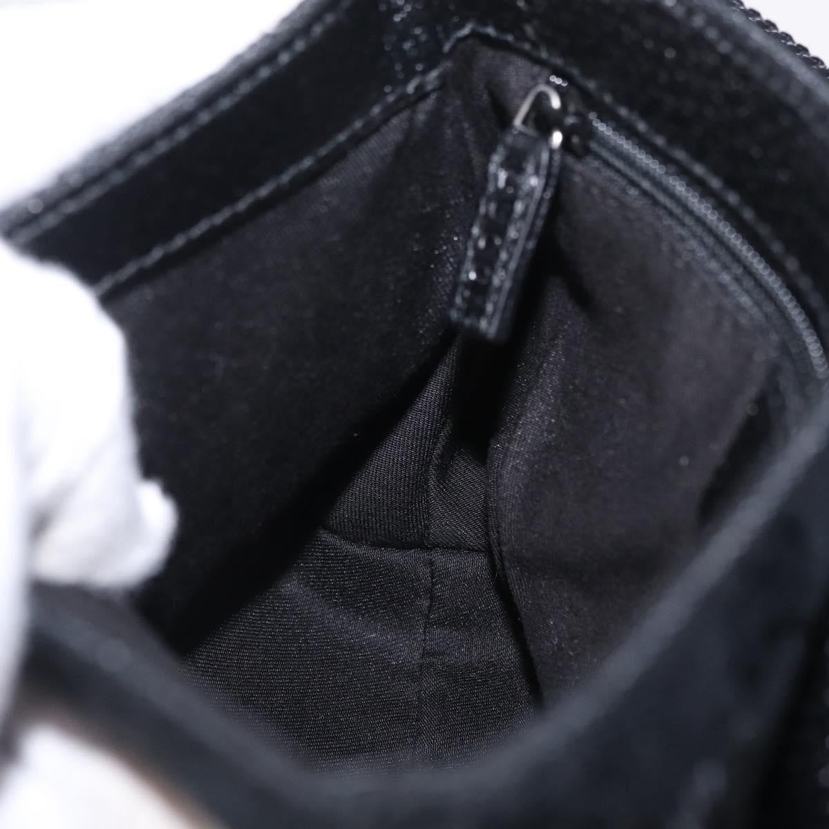 Gucci Buckle Waist GG Canvas, Black, Canvas, Handbag