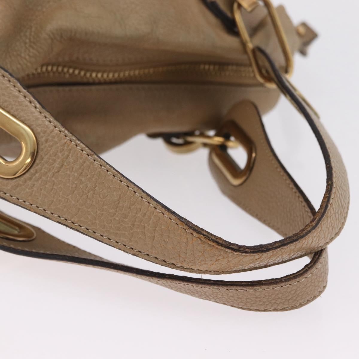 Chloe Paraty Top Handle Leather, Beige, Leather, Handbag