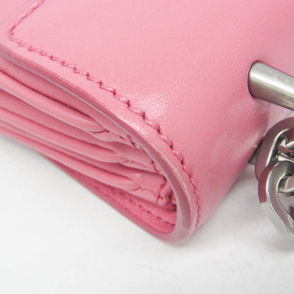 Prada Lux Chain Lock Flap Saffiano Leather, Pink, Leather, Shoulder Bag