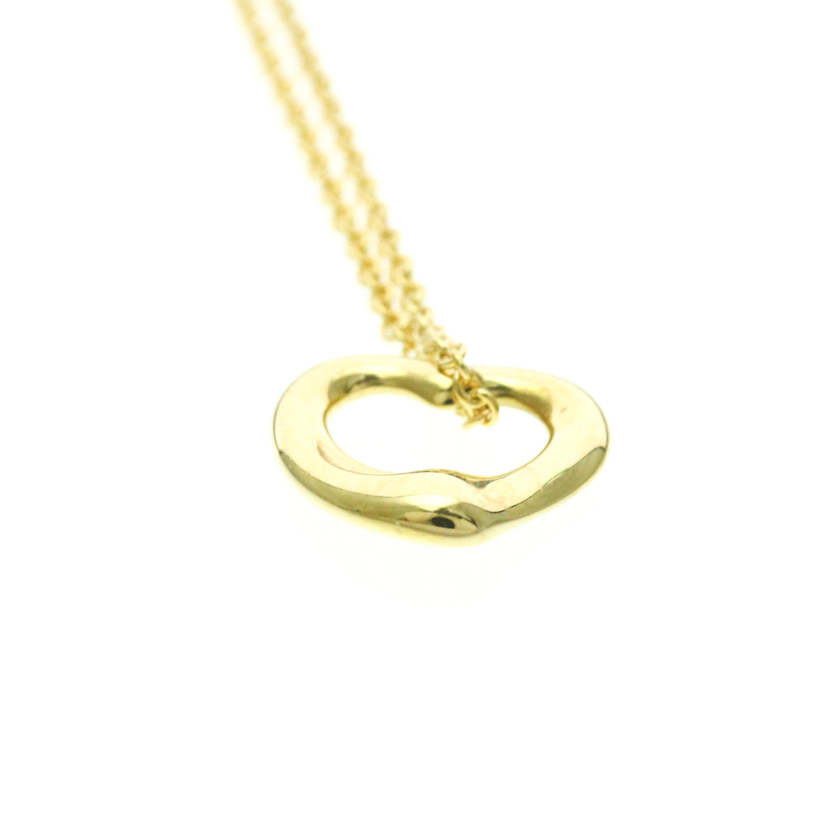 Tiffany & Co. Elsa Peretti Open Heart Pendant 18K Yellow Gold, Gold, Yellow Gold, Necklace
