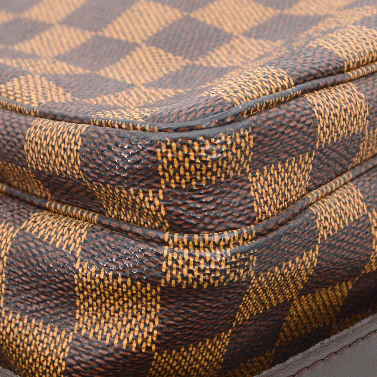 Louis Vuitton Naviglio Damier, Brown, Canvas, Shoulder Bag