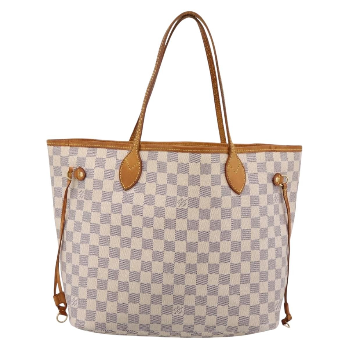 Louis Vuitton Neverfull Damier, Beige, Canvas, Tote Bag