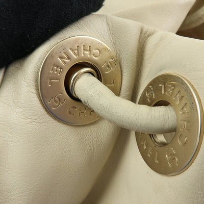 Chanel Camellia Lambskin, Beige, Leather, Tote Bag