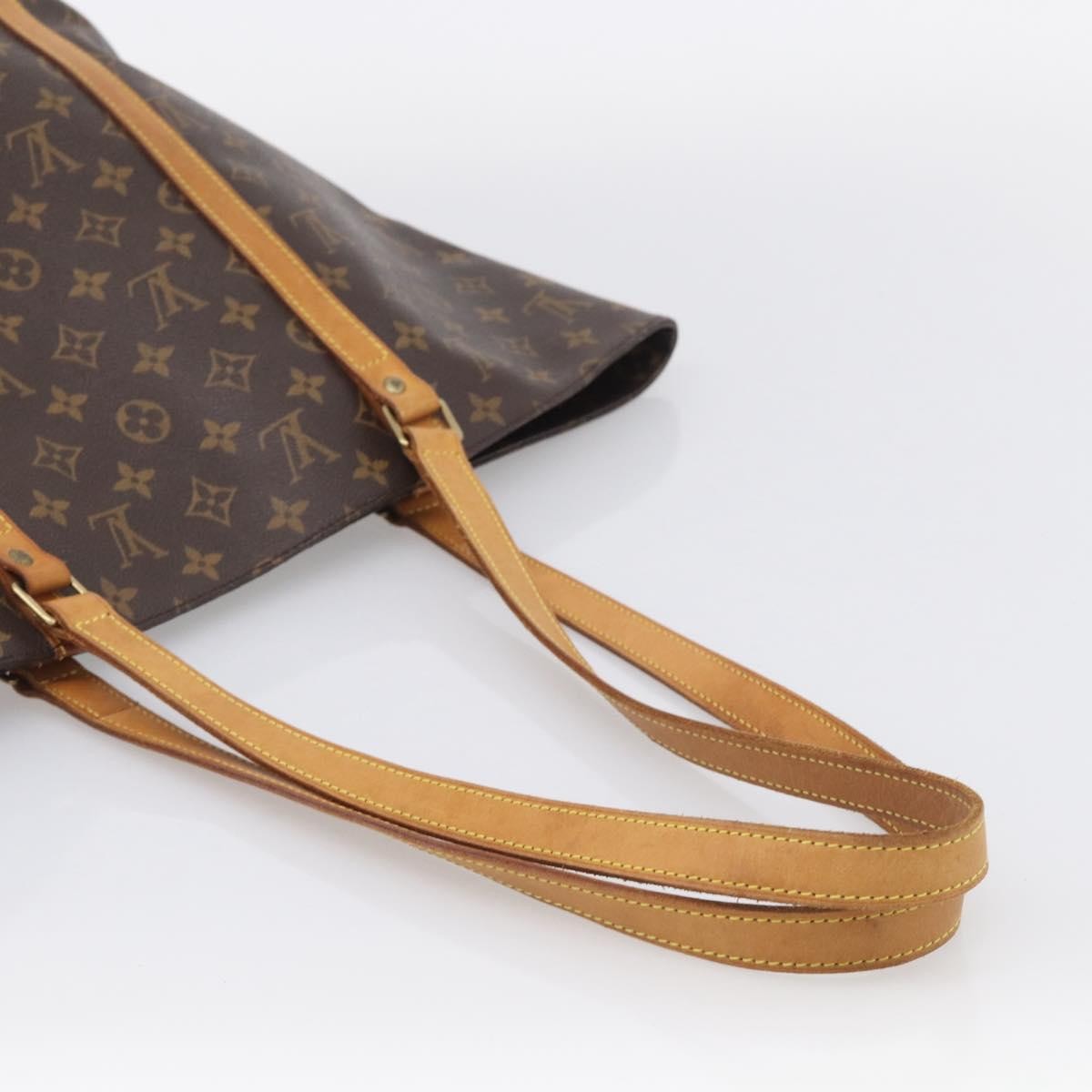 Louis Vuitton Shopping Sac Monogram Canvas, Brown, Canvas, Handbag