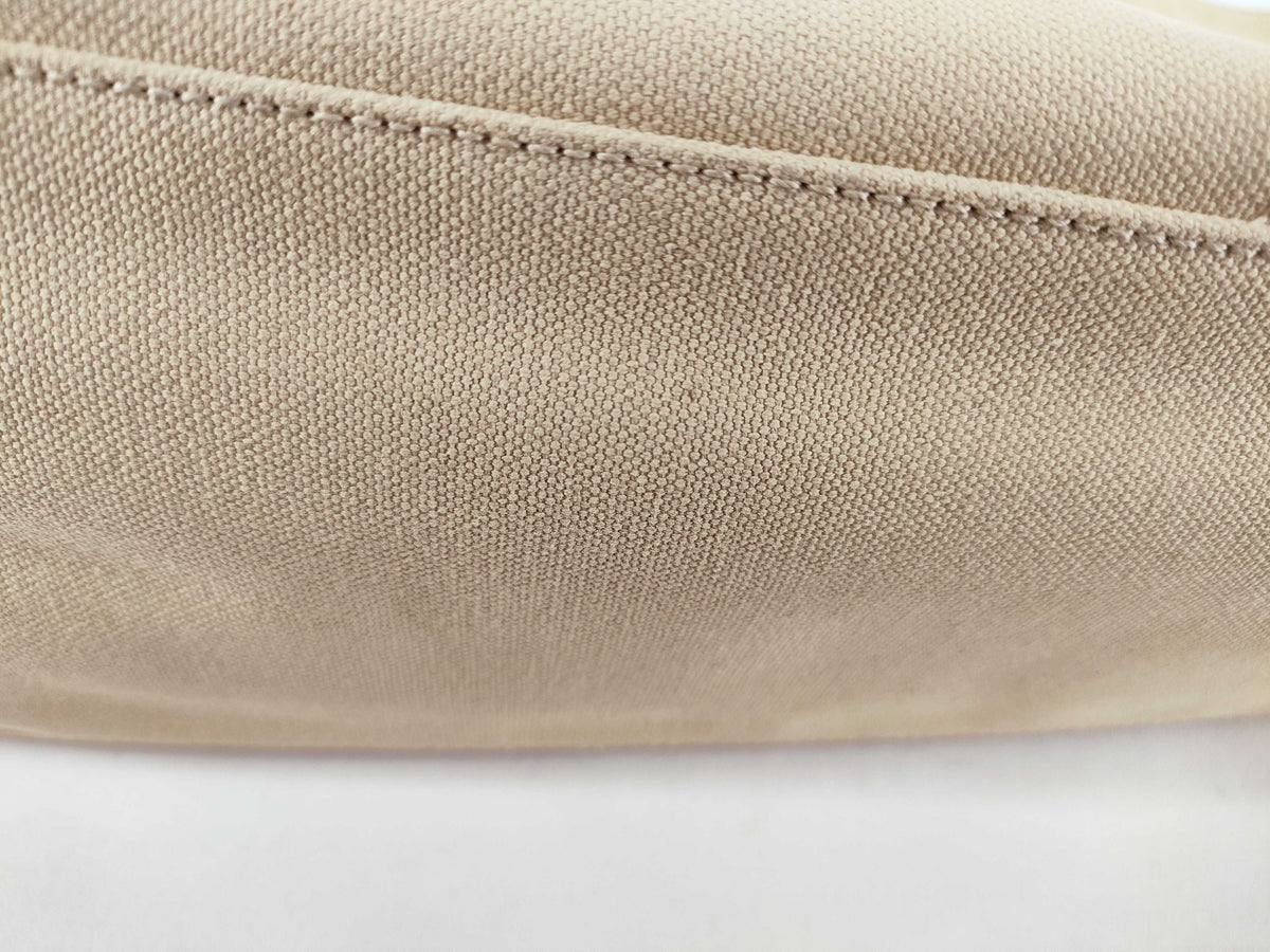 Chanel Shopper Tote Canvas, Brown, Canvas, Handbag
