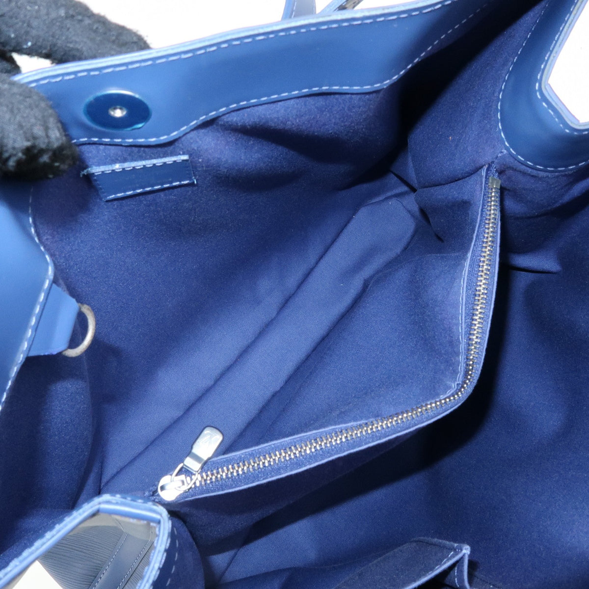 Louis Vuitton Mandara Epi Leather, Blue, Leather, Shoulder Bag