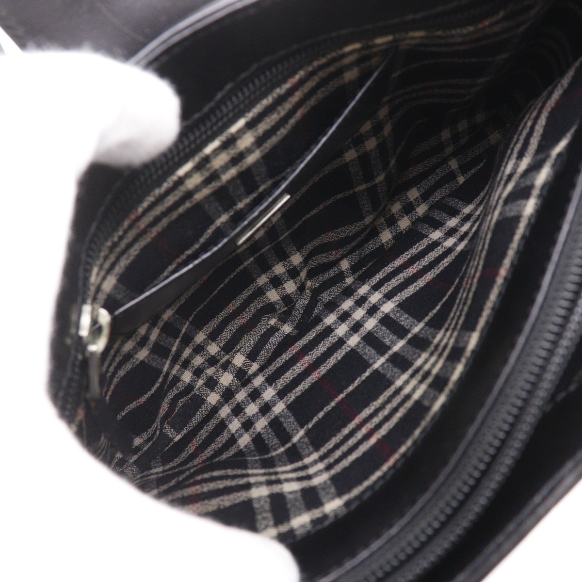 Burberry Shoulder Leather, Black, Leather, Shoulder Bag