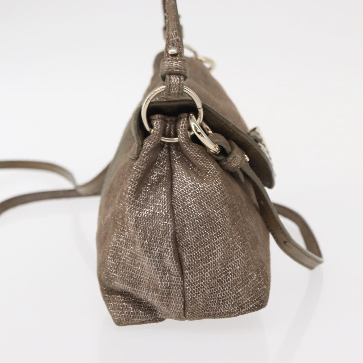 Chloe Lily Canvas, Silver, Canvas, Handbag