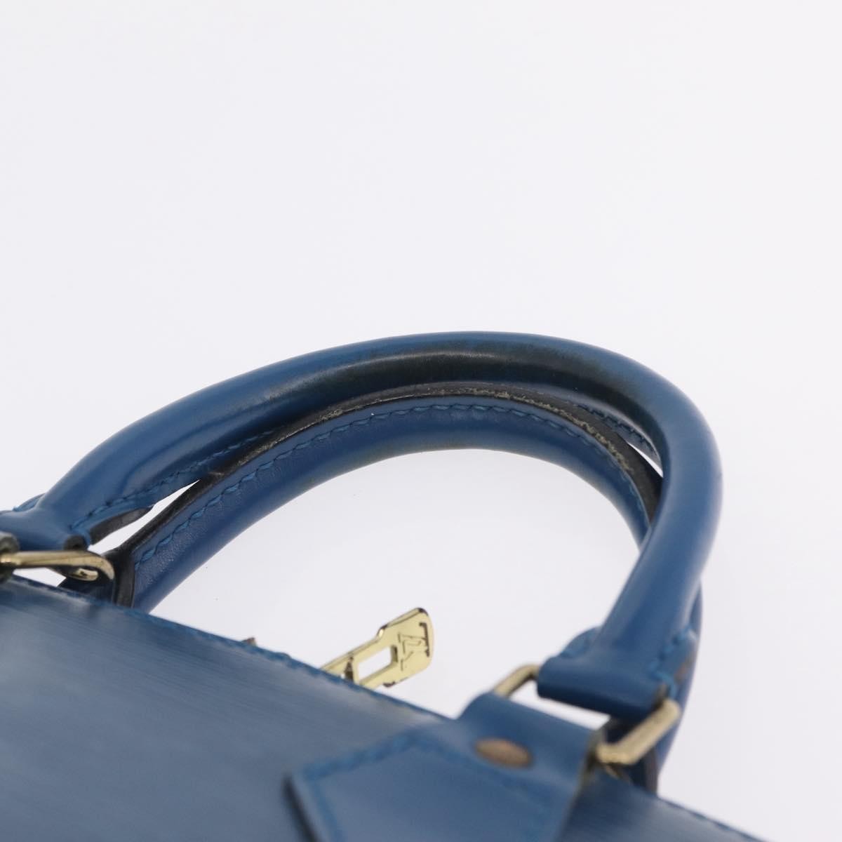 Louis Vuitton Alma Epi Leather, Blue, Leather, Handbag