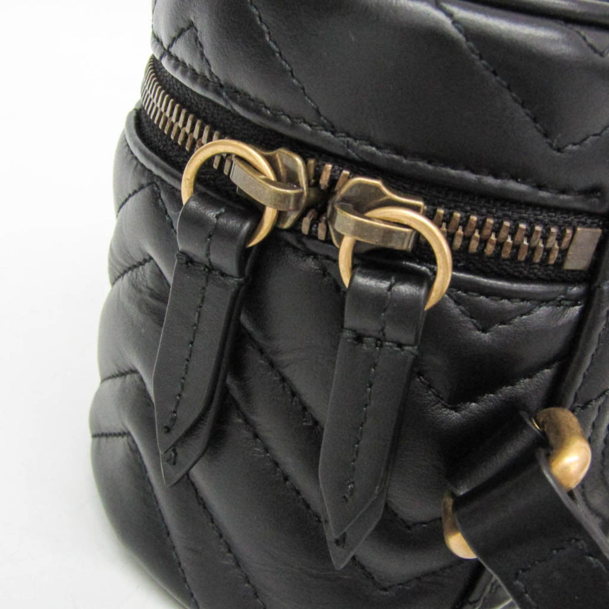 Gucci GG Marmont Vanity Matelasse Leather, Black, Leather, Backpack