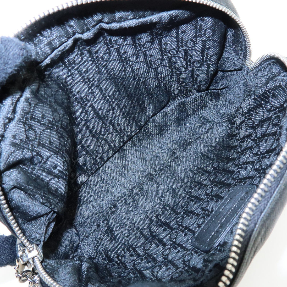 Christian Dior Lady Dior Cannage Quilt Leather, Black, Leather, Wallet