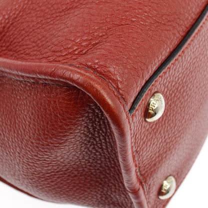 Prada Convertible Boston Vitello Daino, Red, Leather, Handbag