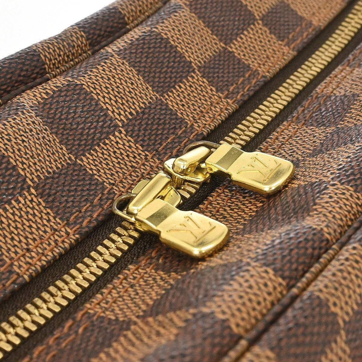 Louis Vuitton Naviglio Damier Ebene, Brown, Canvas, Shoulder Bag