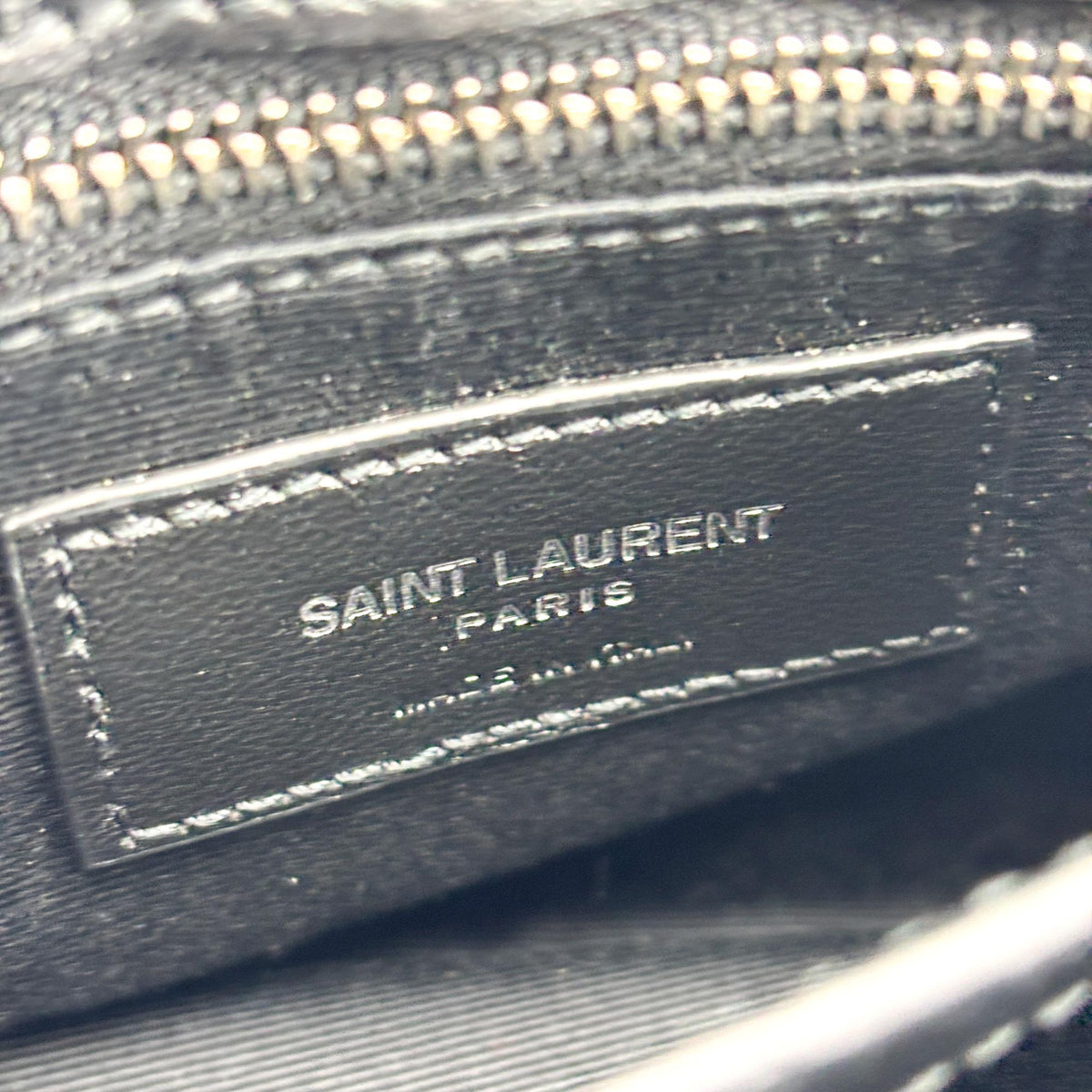 Saint Laurent Loulou Matelasse Chevron Leather, Black, Leather, Shoulder Bag