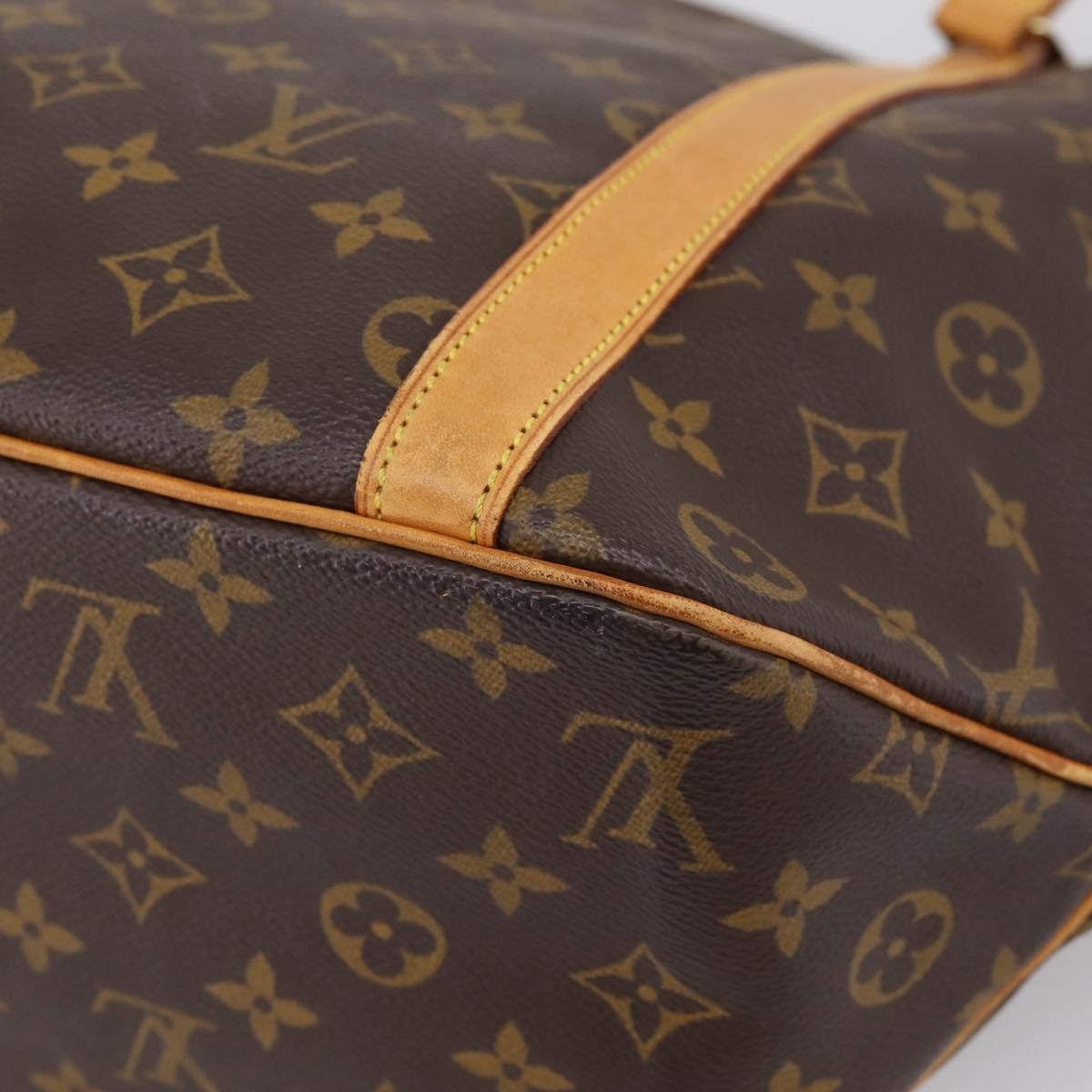 Louis Vuitton Shopping Sac Monogram Canvas, Brown, Canvas, Handbag