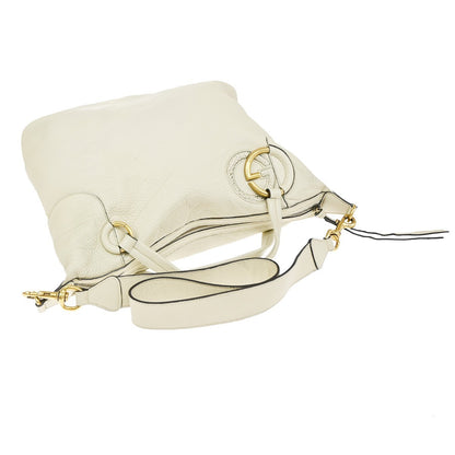 Gucci Twill Leather, Beige, Leather, Shoulder Bag