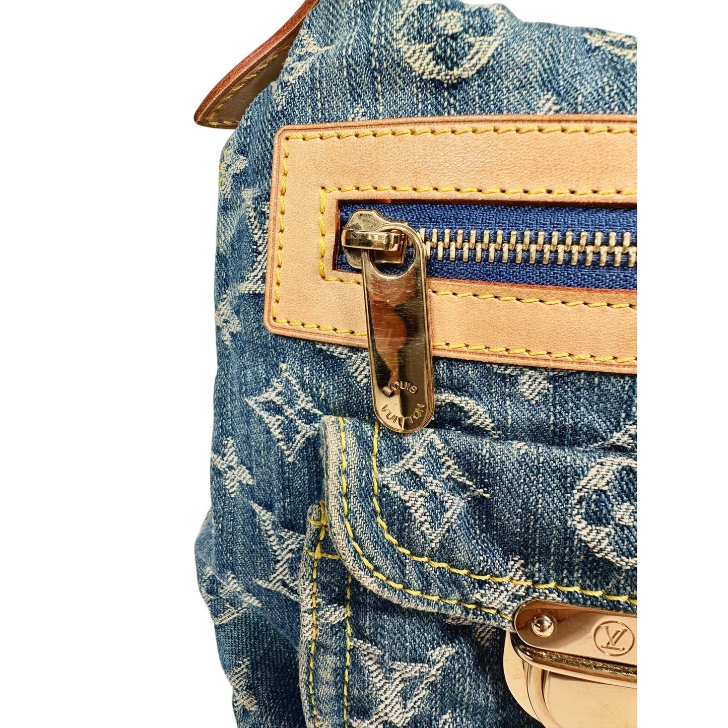 LOUIS VUITTON Monogram Denim Shoulder Bag