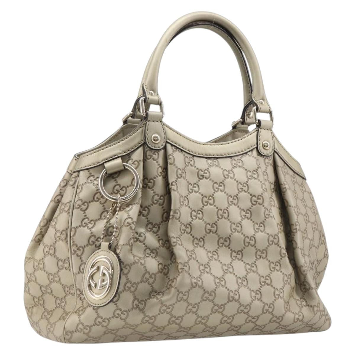 Gucci Sukey Guccissima Leather, Gold, Canvas, Tote Bag