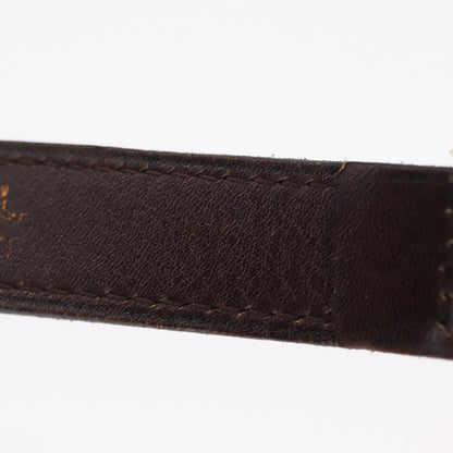 Chanel Vintage Double CC Leather, Brown, Leather, Belt