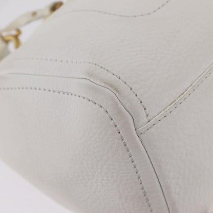 Celine Handbag Leather, White, Leather, Handbag