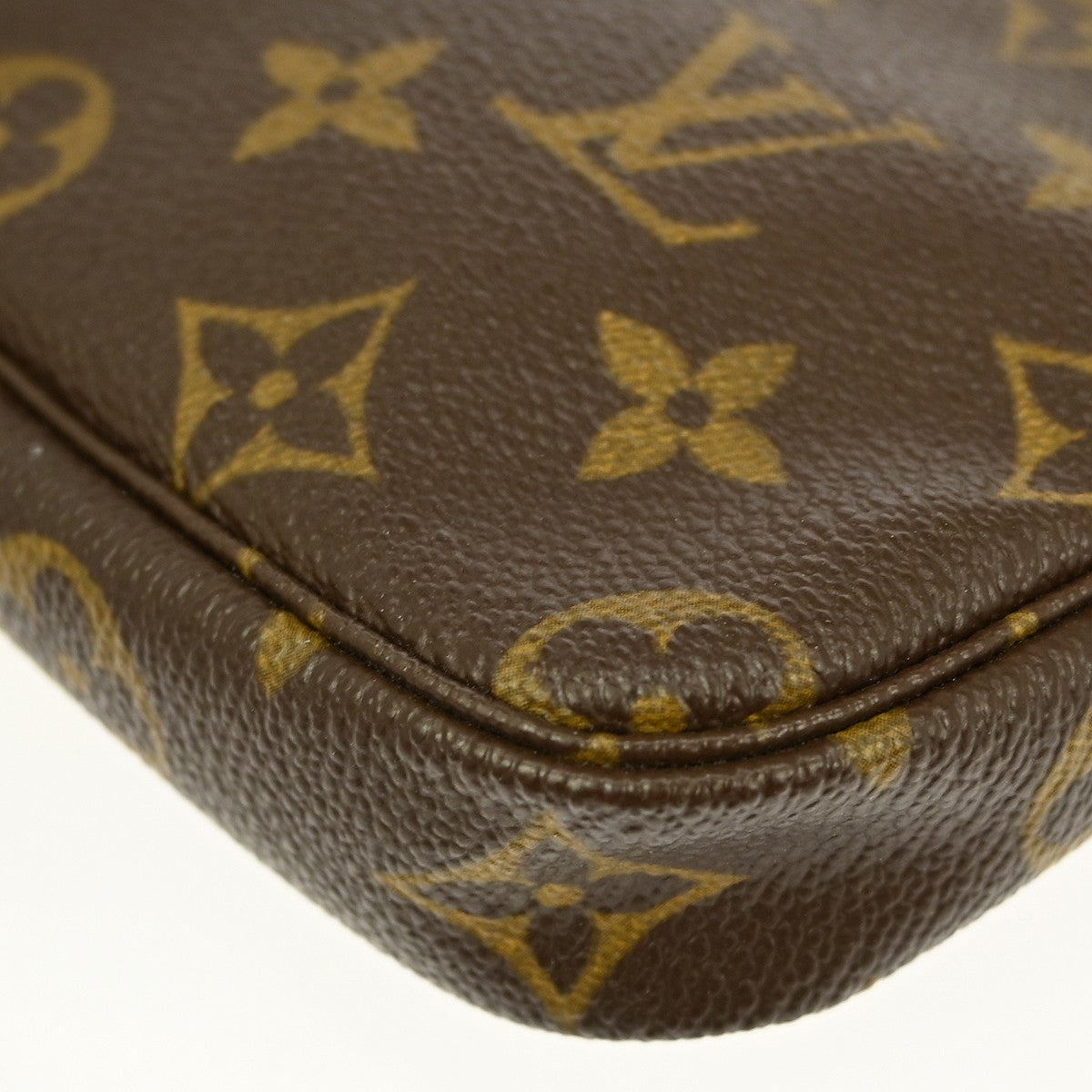 Louis Vuitton Mini pochette accessoires Canvas, Brown, Canvas, Clutch