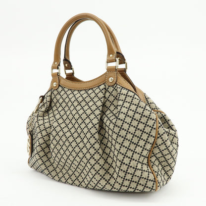 Gucci Sukey Microguccissima Leather, Beige, Canvas, Tote Bag