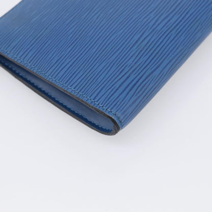 Louis Vuitton Pochette Accessoires Epi Leather, Blue, Leather, Clutch