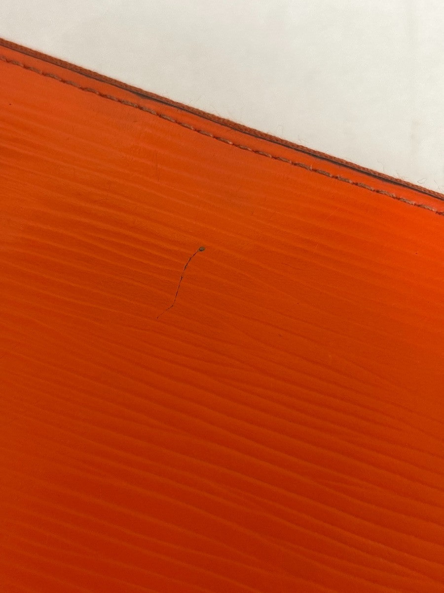 Louis Vuitton Zippy Organizer Epi Leather, Orange, Leather, Wallet