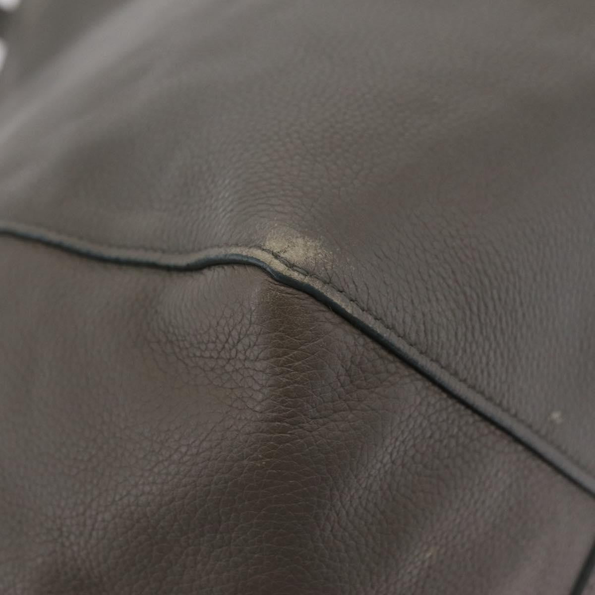 Celine Phantom Cabas Leather, Gray, Leather, Tote Bag
