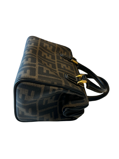 Fendi Zucca Canvas, Brown, Canvas, Handbag