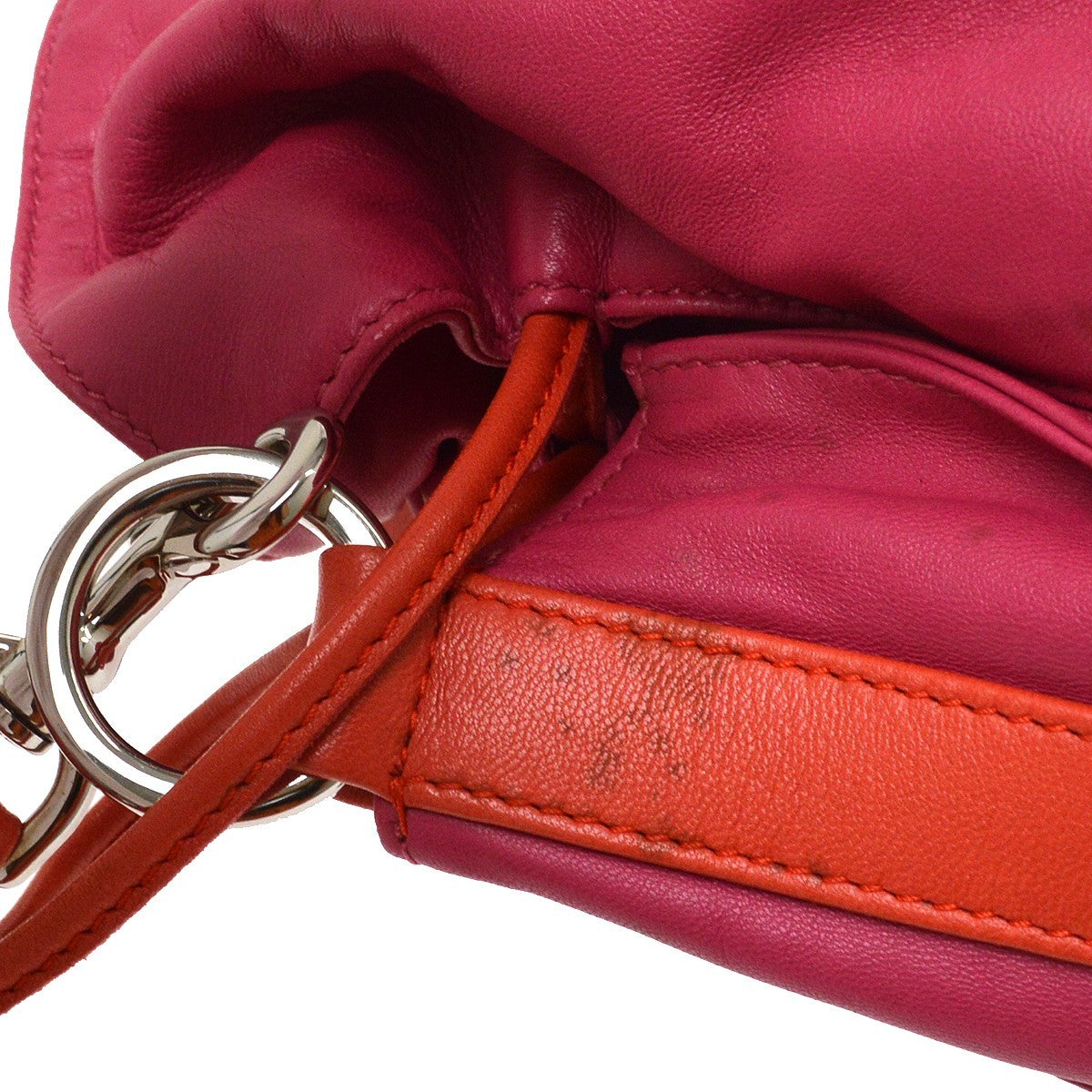 Loewe Flamenco Leather, Pink, Leather, Shoulder Bag