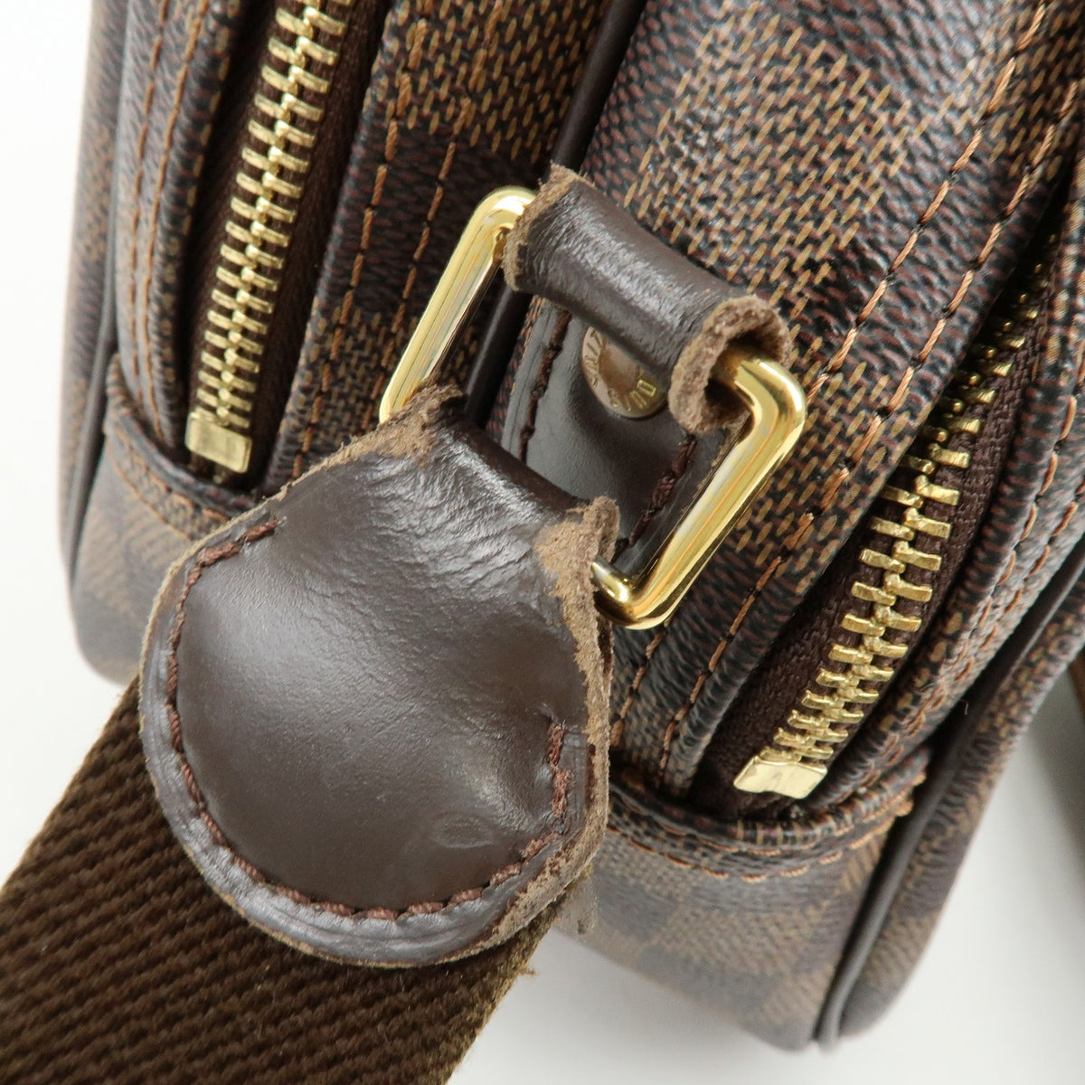 Louis Vuitton Reporter Damier, Brown, Canvas, Shoulder Bag