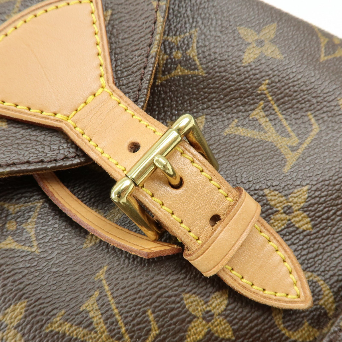 Louis Vuitton Vintage Montsouris Monogram Canvas, Brown, Canvas, Backpack