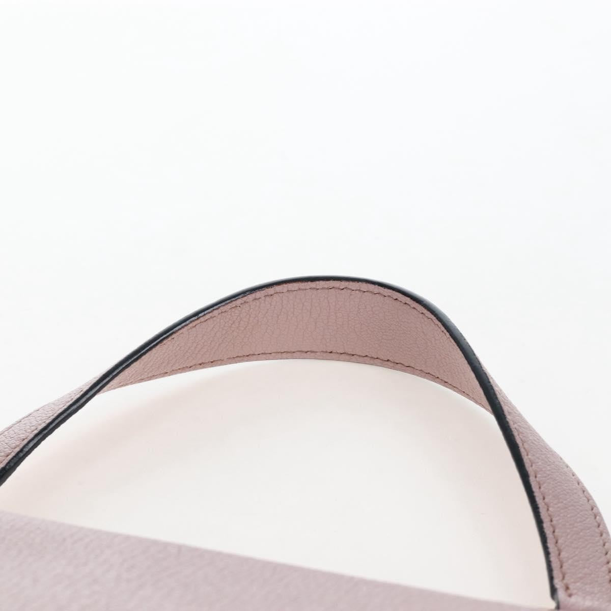 Miu Miu Logo Flap Leather, Pink, Leather, Crossbody Bag