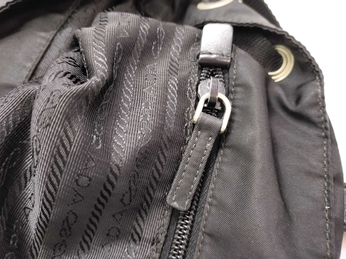 Prada Tessuto Pocket Tote Nylon, Black, Nylon, Tote Bag