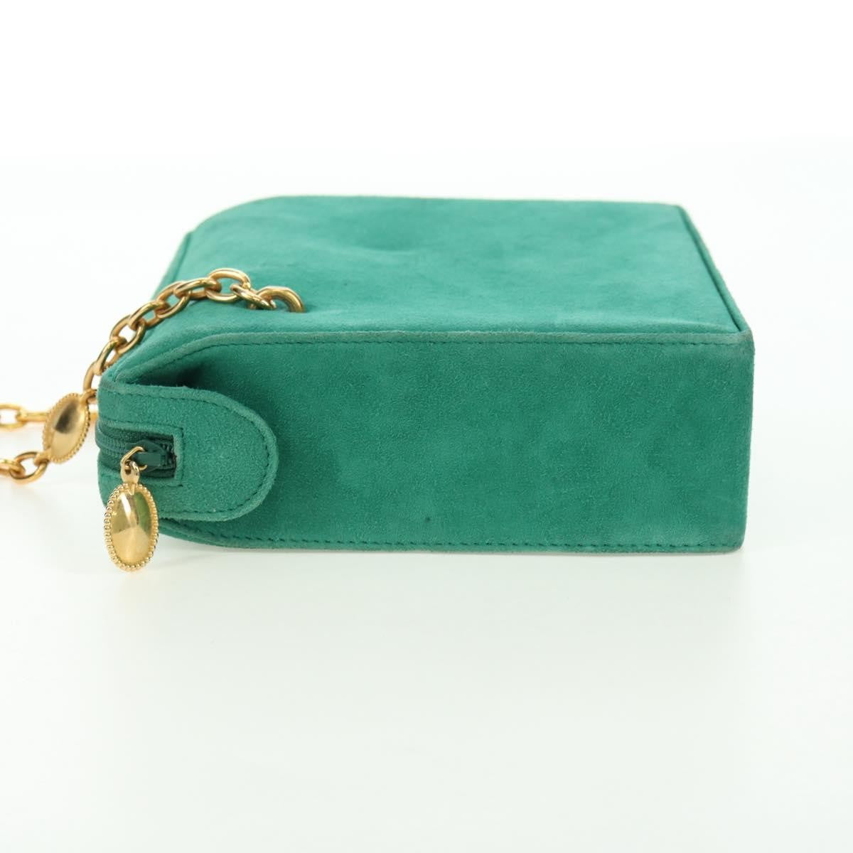 Christian Dior Shoulder Suede, Green, Suede, Shoulder Bag