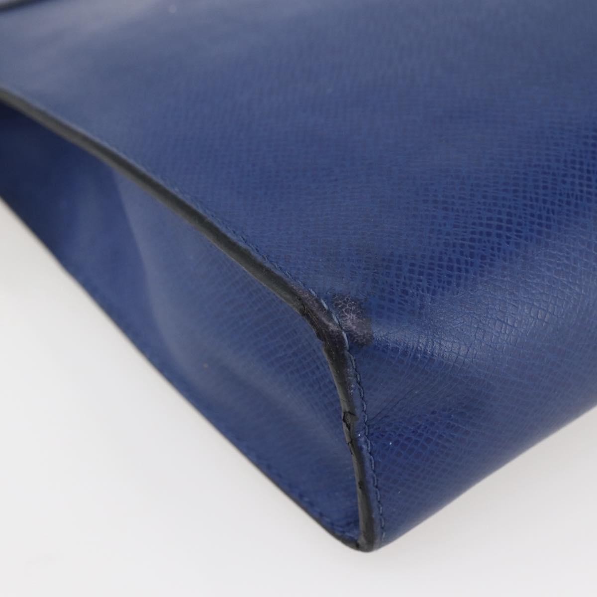 Louis Vuitton Pochette Voyage Taiga Leather, Blue, Leather, Clutch