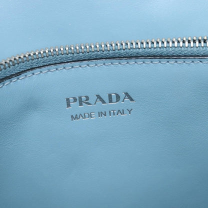 Prada Elektra Studded Leather, Blue, Leather, Shoulder Bag