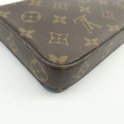 Louis Vuitton Felicie Pochette Limited Edition Vivienne Xmas Monogram Canvas, Brown, Canvas, Clutch