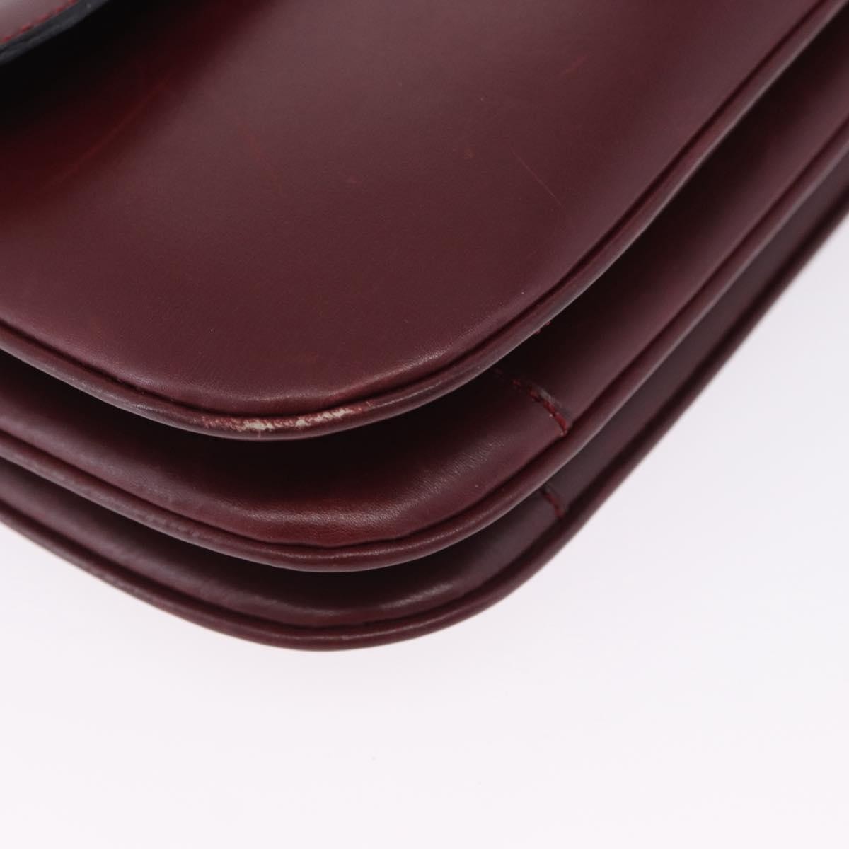 Celine Shoulder Leather, Burgundy, Leather, Shoulder Bag