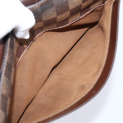 Louis Vuitton Pochette Saint Louis Damier, Brown, Canvas, Clutch