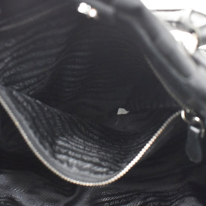 Prada Gaufre Shopping Tessuto, Black, Nylon, Tote Bag