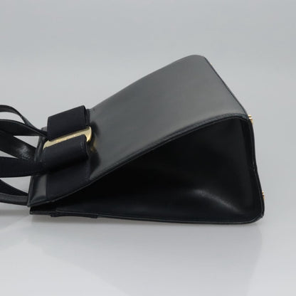 Salvatore Ferragamo Convertible Vara Bow Tote Leather, Navy, Leather, Handbag