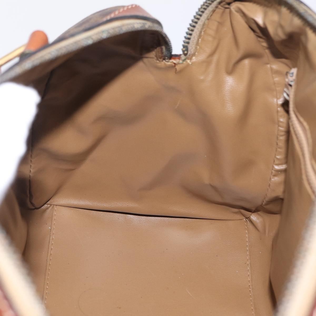 Celine Macadam Macadam with leather, Brown, Canvas, Tote Bag