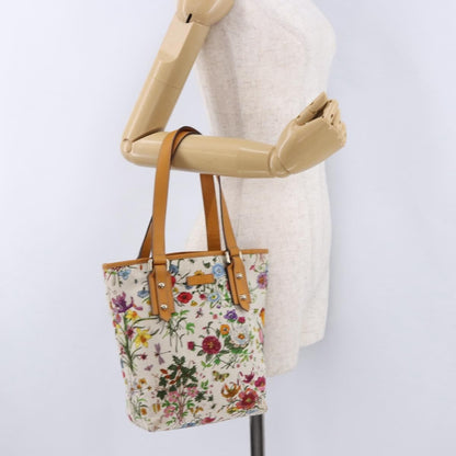 Gucci Craft Flora Canvas, Multicolour, Canvas, Tote Bag