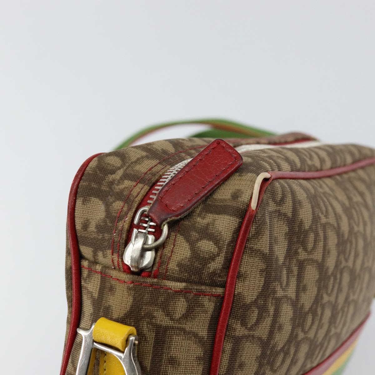 Christian Dior Vintage Rasta Crossbody Bag Diorissimo Canvas, BEIGE, CANVAS, Shoulder bag