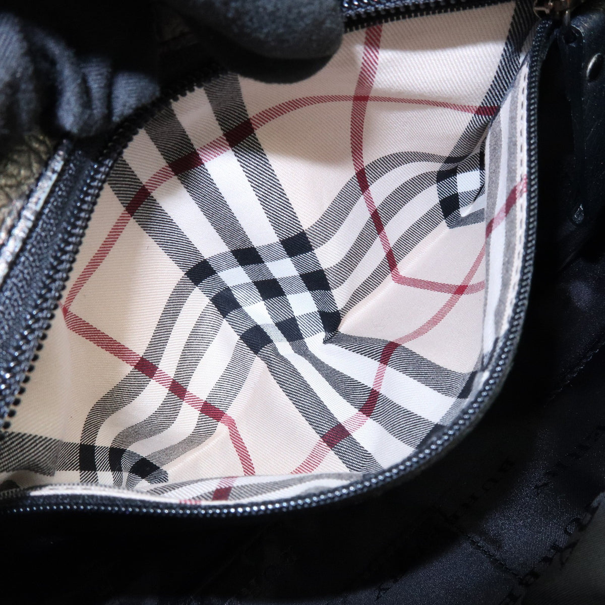 Burberry Shoulder Bag Leather, Black, Nylon, Shoulder Bag
