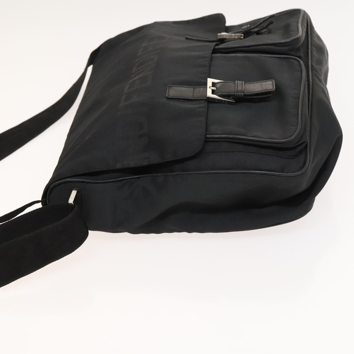 Fendi Vintage Nylon, Black, Nylon, Shoulder Bag