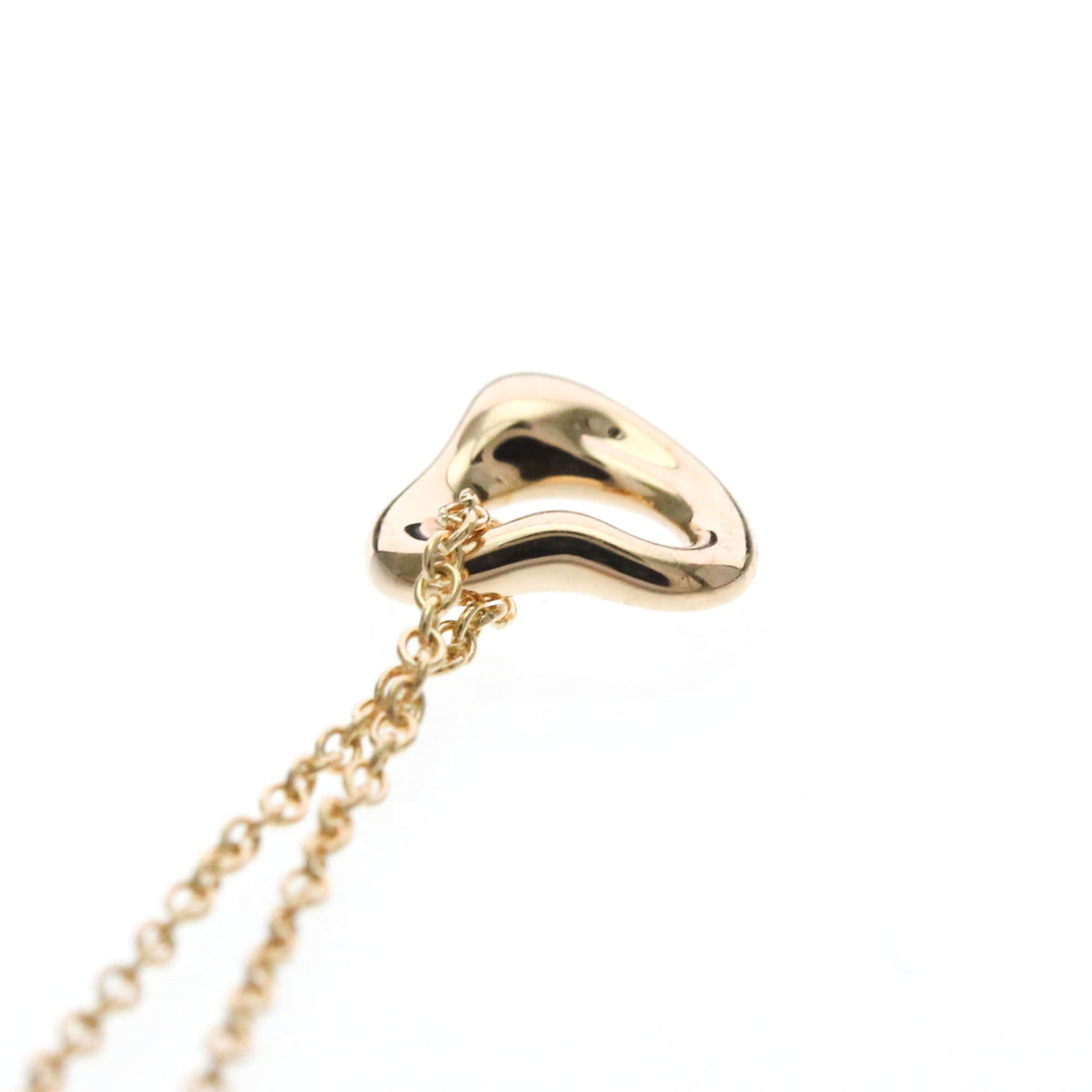 Tiffany & Co. Elsa Peretti Open Heart Pendant 18K Rose Gold, Gold, Pink Gold, Necklace